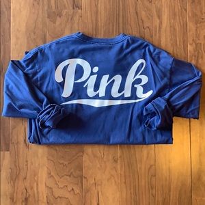PINK Long Sleeve Campus Tee